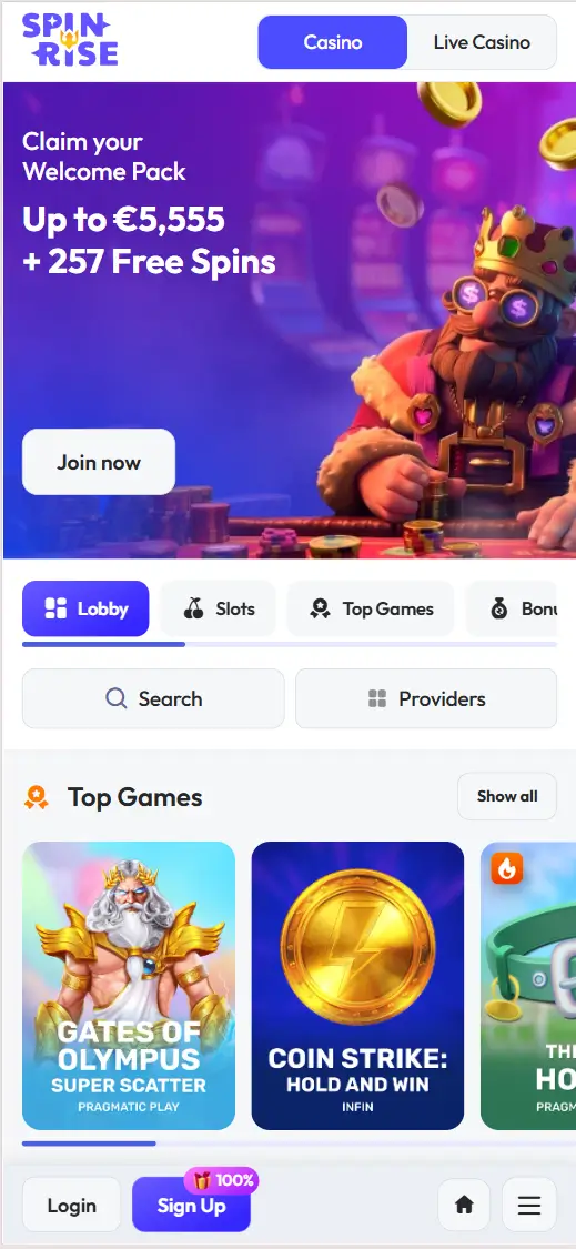 Spinrise Casino App