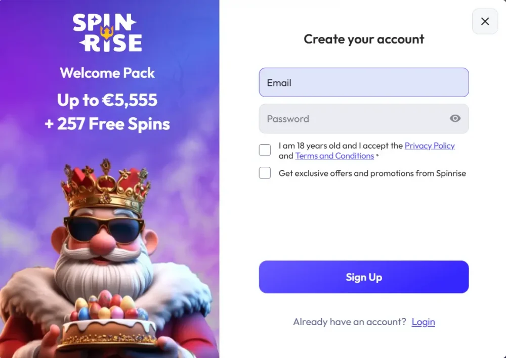 Spinrise Casino Login